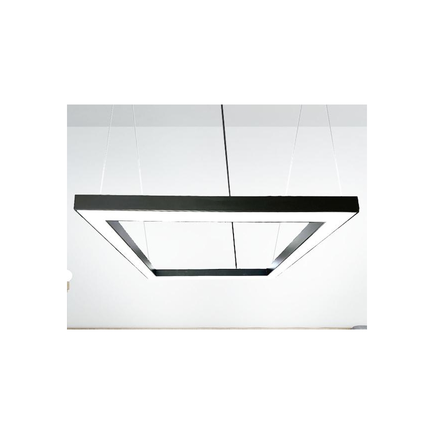 LED-Hängeleuchte LED/80W/230V 4000K 120x120 cm schwarz