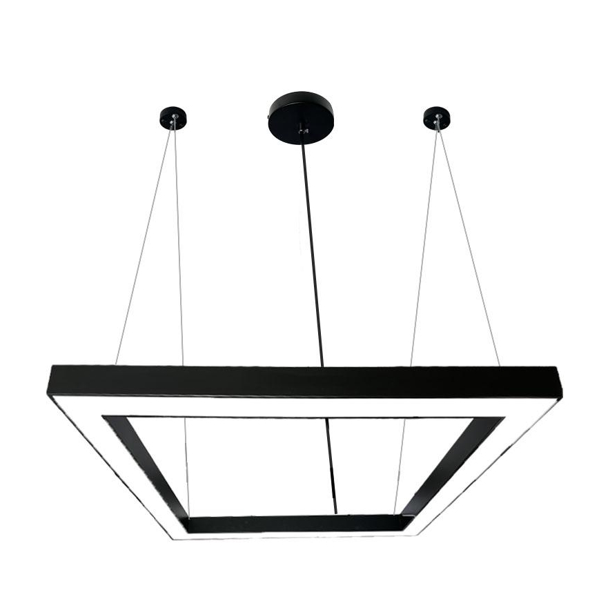 LED-Hängeleuchte LED/80W/230V 4000K 120x120 cm schwarz