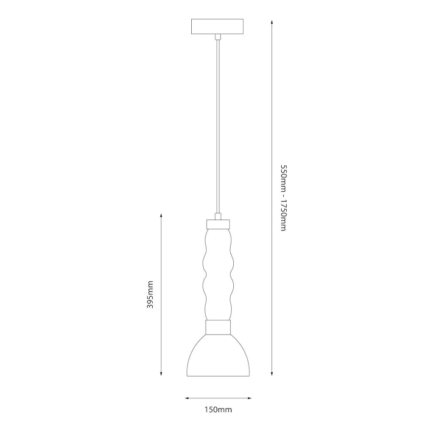 LED-Hängeleuchte LUCCO LED/13W/230V d 15 cm golden