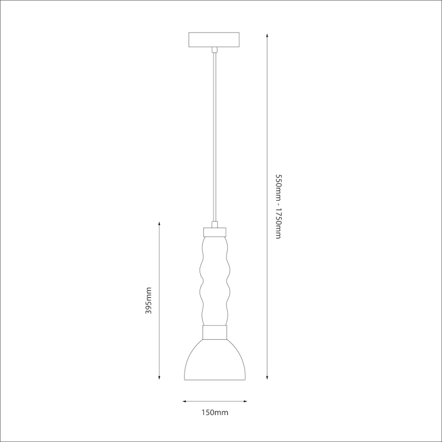 LED-Hängeleuchte LUCCO LED/13W/230V rauchig