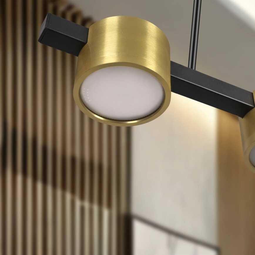 LED-Hängeleuchte MIRELLA 4xGX53/6W/230V golden/schwarz