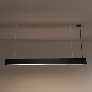 LED-Hängeleuchte mit Seilaufhängung LED/55W/230V 3000/4000/6500K 120 cm schwarz