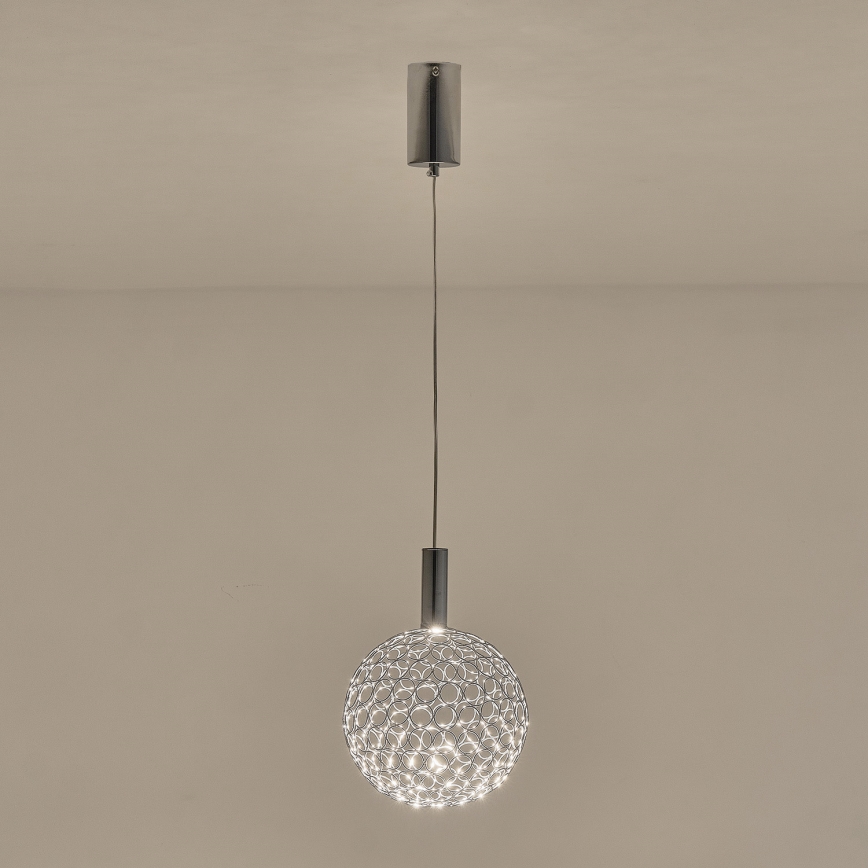 LED-Hängeleuchte PERFORATO LED/6,3W/230V 3000K glänzendes Chrom d 20 cm