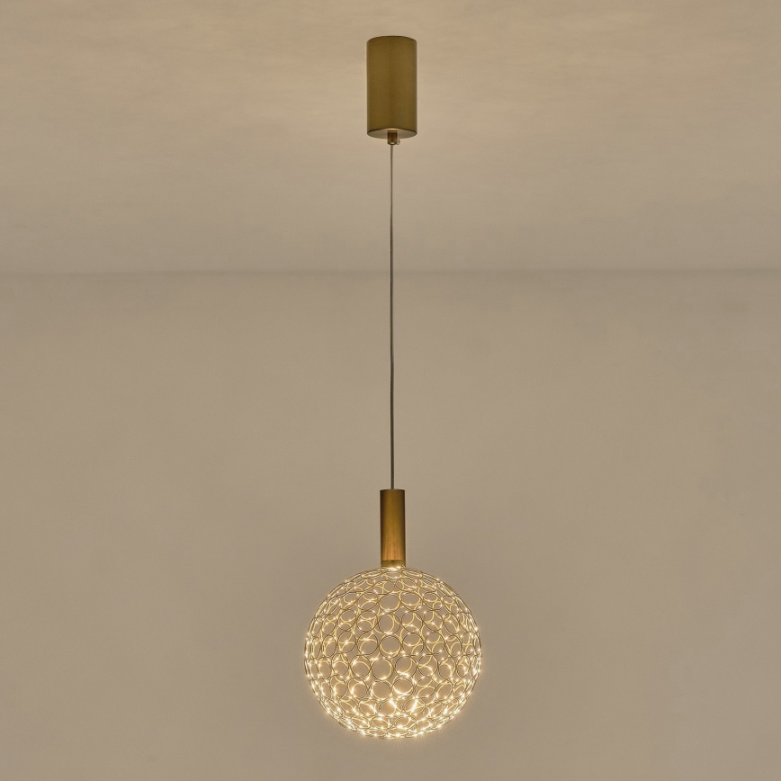 LED-Hängeleuchte PERFORATO LED/6,3W/230V 3000K golden d 20 cm