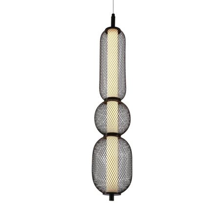 LED Hängeleuchte PUMA LED/15W/230V Ø 14 cm schwarz