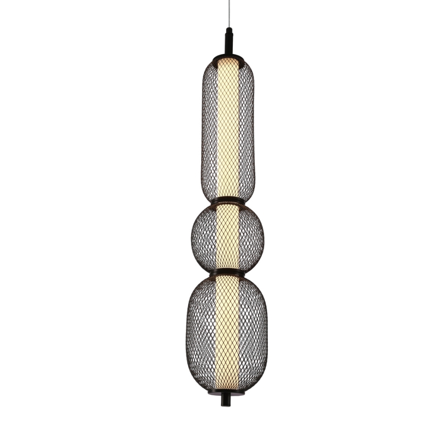 LED Hängeleuchte PUMA LED/15W/230V Ø 14 cm schwarz