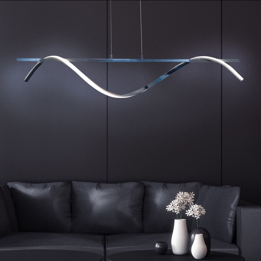 LED-Hängeleuchte RUMBA LED/23W/230V 4000K glänzendes Chrom