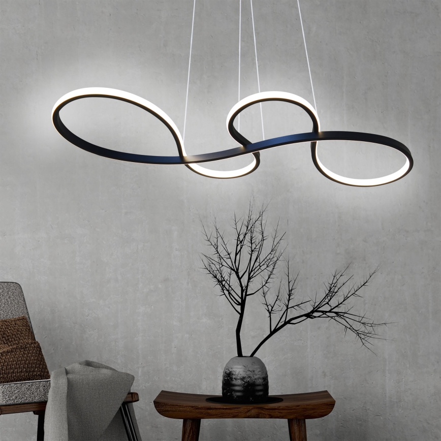 LED-Hängeleuchte SALSA LED/38W/230V 4000K schwarz