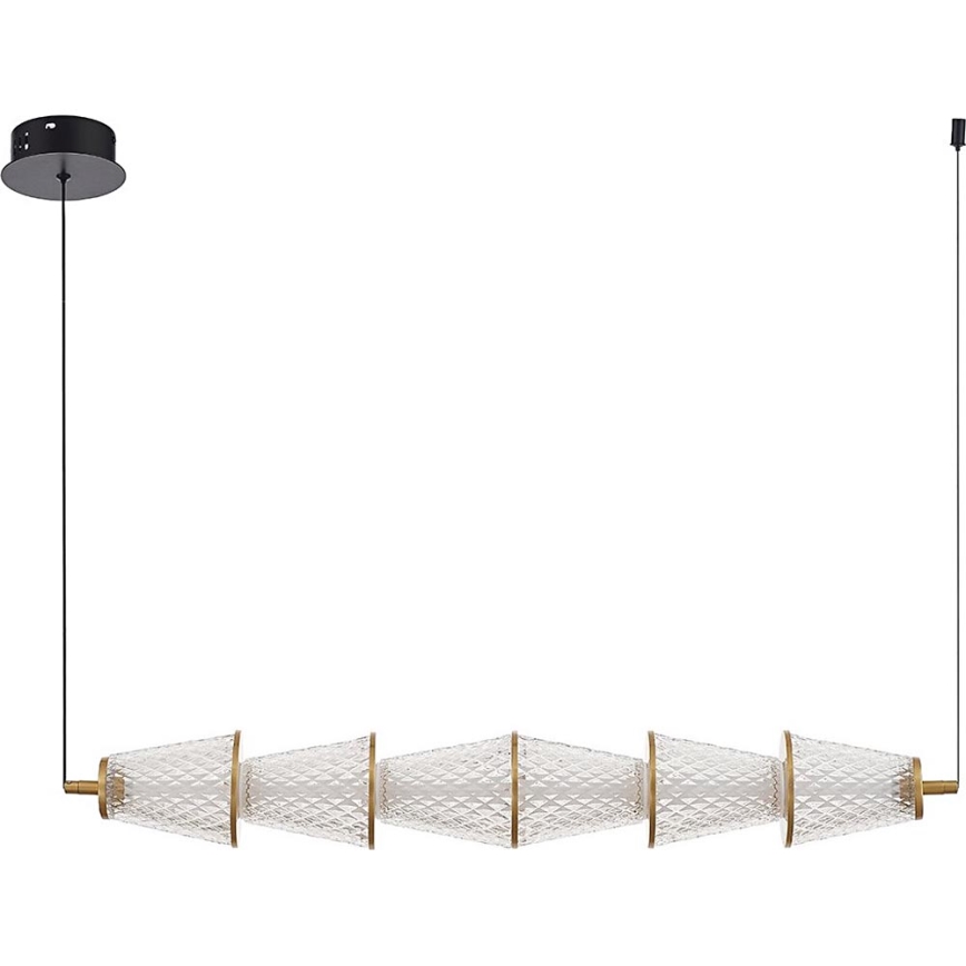 LED-Hängeleuchte SANSA LED/11W/230V golden/klar