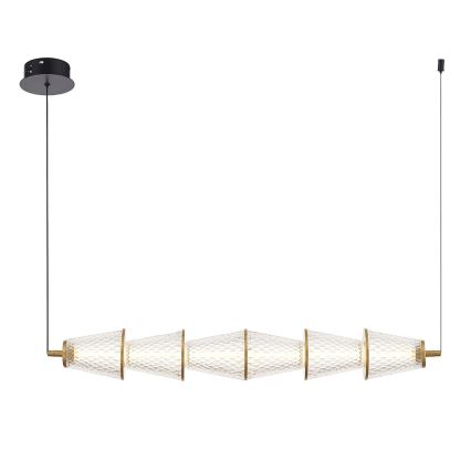LED-Hängeleuchte SANSA LED/11W/230V golden/klar