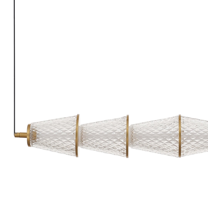 LED-Hängeleuchte SANSA LED/11W/230V golden/klar