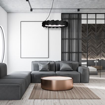 LED-Hängeleuchte SOHO LED/24W/230V mit Kabelaufhängung, schwarz