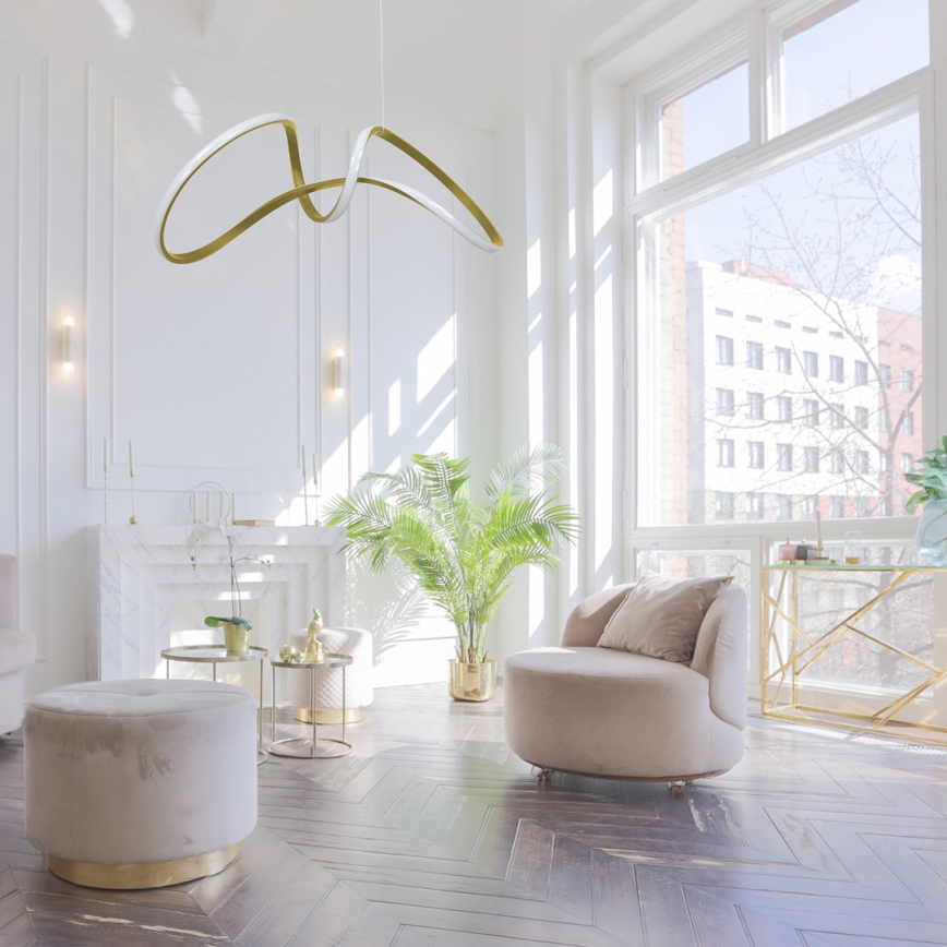 LED Hängeleuchte TESORO LED/48W/230V gold