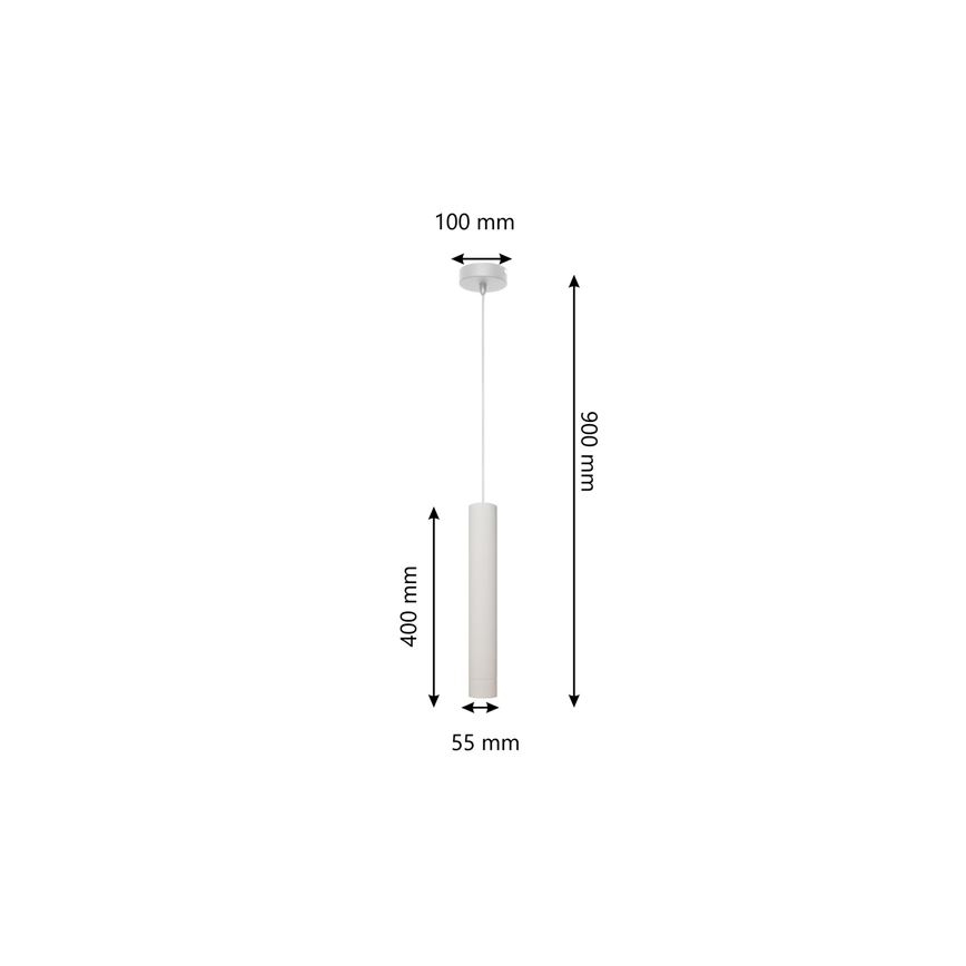 LED Hängeleuchte TUBA 1xGU10/4,8W/230V weiß