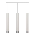 LED Hängeleuchte TUBA 3xGU10/4,8W/230V weiß/chrom matt