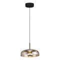 LED-Hängeleuchte VETRO LED/6W/230V d 23 cm beige/schwarz