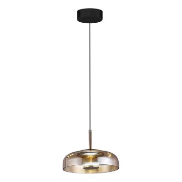 LED-Hängeleuchte VETRO LED/6W/230V d 23 cm beige/schwarz