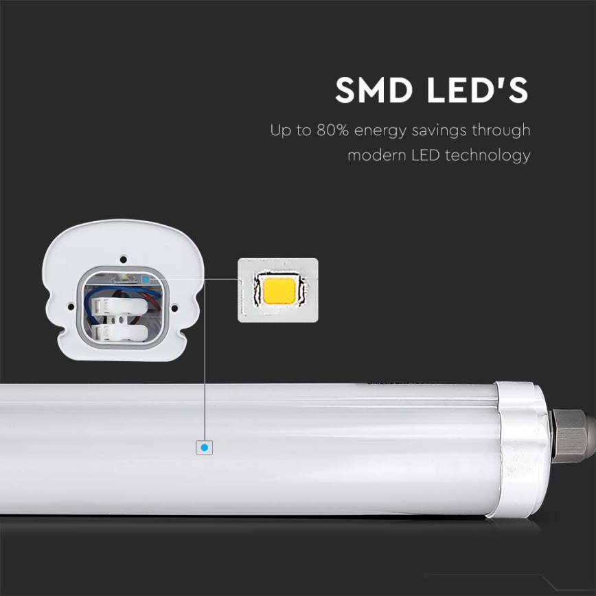 LED-Hochleistungs-Leuchtstofflampe G-SERIES LED/18W/230V 6500K IP65 60 cm