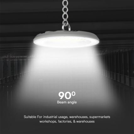 LED-Hochleistungsleuchte High Bay LED/100W/230V 3000/4000/6500K IP65 ø 23,5 cm