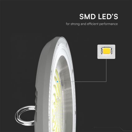 LED-Hochleistungsleuchte High Bay LED/100W/230V 3000/4000/6500K IP65 ø 23,5 cm