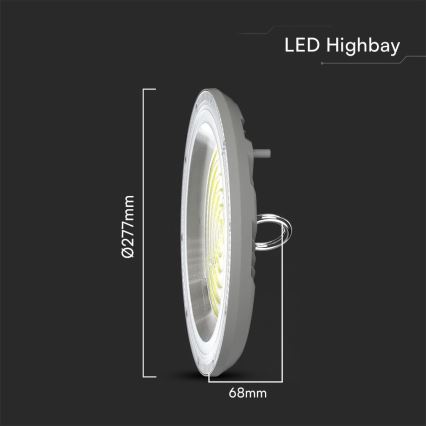 LED-Hochleistungsleuchte High Bay LED/150W/230V 3000/4000/6500K IP65 ø 27,7 cm