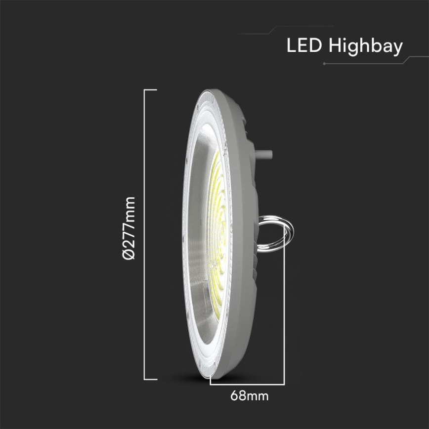 LED-Hochleistungsleuchte High Bay LED/150W/230V 3000/4000/6500K IP65 ø 27,7 cm