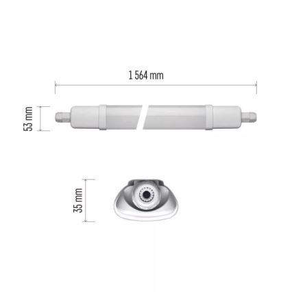 LED-Hochleistungsleuchte LED/45W/230V IP65 4000K 156,4 cm