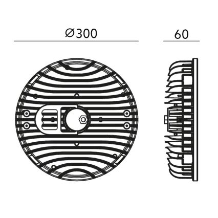 LED-Industrie-Deckenbeleuchtung RIO HIGHBAY LED/200W/230V 4000K IP65