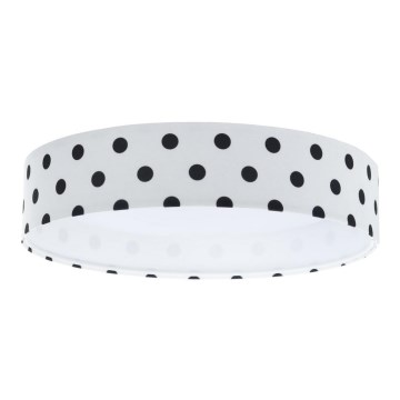 LED Kinder-Deckenleuchte GALAXY KIDS LED/24W/230V Punkte Weiß/Schwarz