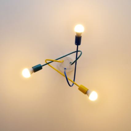 LED Kinder-Deckenleuchte OXFORD 3xE27/15W/230V