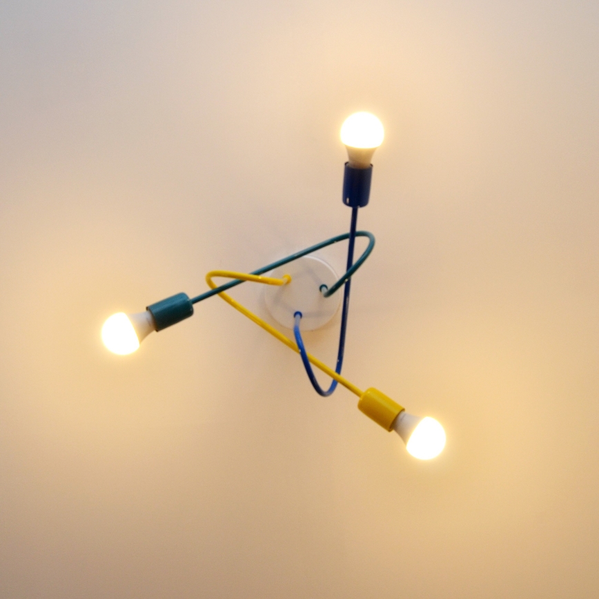 LED Kinder-Deckenleuchte OXFORD 3xE27/15W/230V