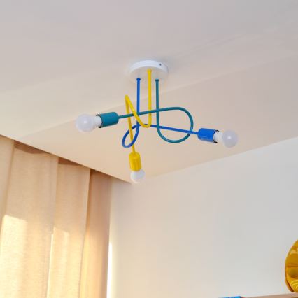LED Kinder-Deckenleuchte OXFORD 3xE27/15W/230V