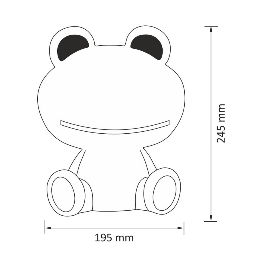 LED Kinder Nachtlämpchen LED/2,5W Frosch rosa
