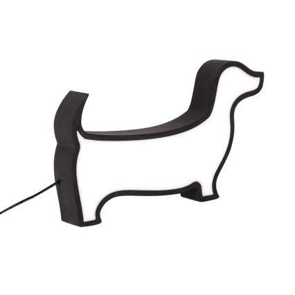 LED Kinder-Schreibtischlampe DOG LED/12W/230V schwarz