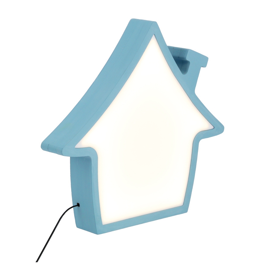 LED Kinder-Schreibtischlampe HOUSE LED/10W/230V blau