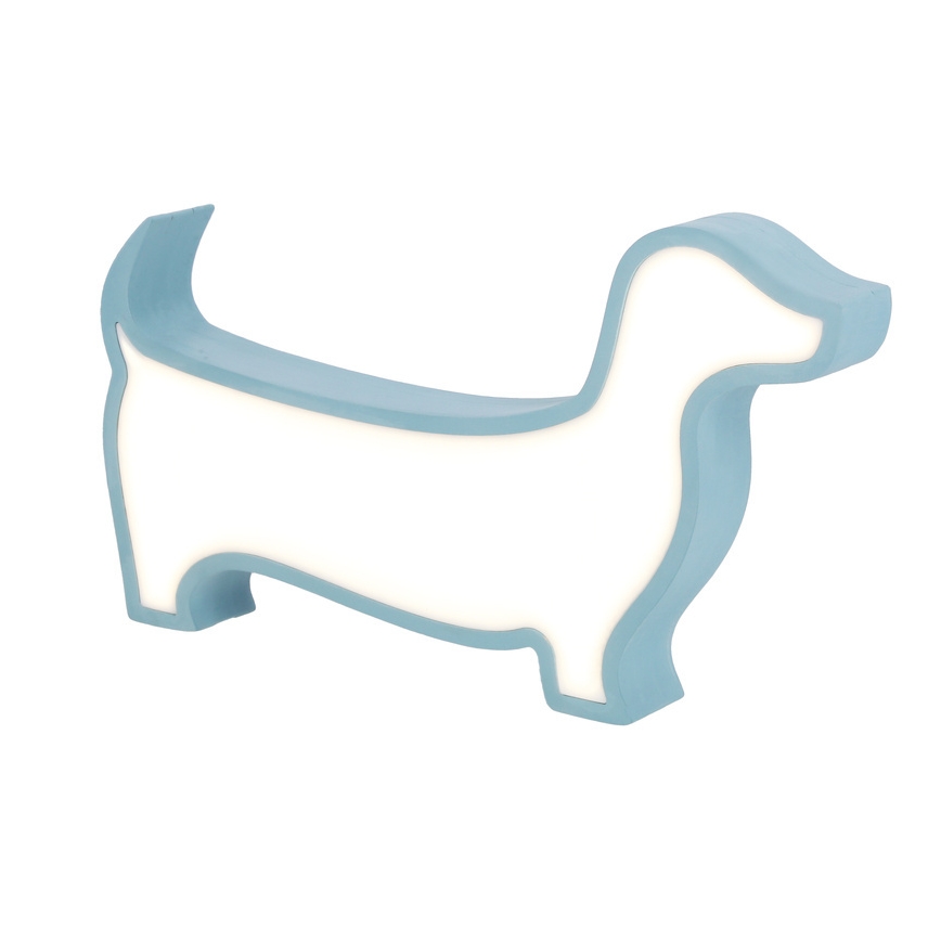 LED Kinder-Tischlampe DOG LED/12W/230V blau