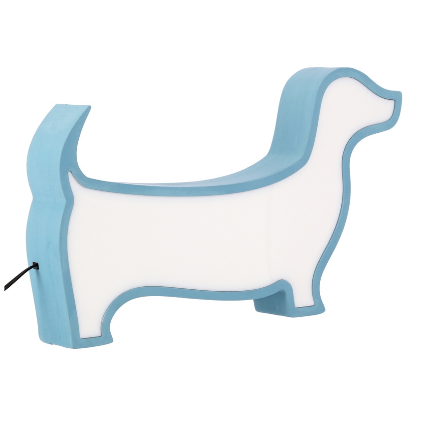 LED Kinder-Tischlampe DOG LED/12W/230V blau