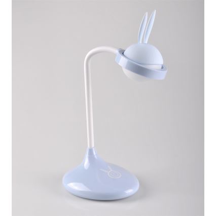 LED-Kinder-Touch-Lampe RABBIT LED/0,4W/5V 3000/6500K blau + USB