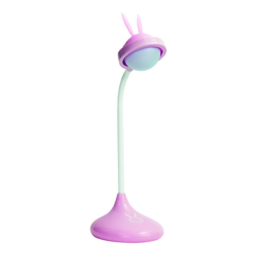 LED Kinder-Touch-Lampe RABBIT LED/0,4W/5V 3000/6500K rosa + USB