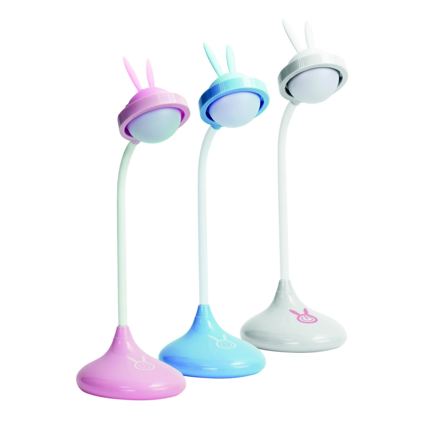 LED Kinder-Touch-Lampe RABBIT LED/0,4W/5V 3000/6500K rosa + USB