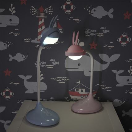 LED Kinder-Touch-Lampe RABBIT LED/0,4W/5V 3000/6500K rosa + USB