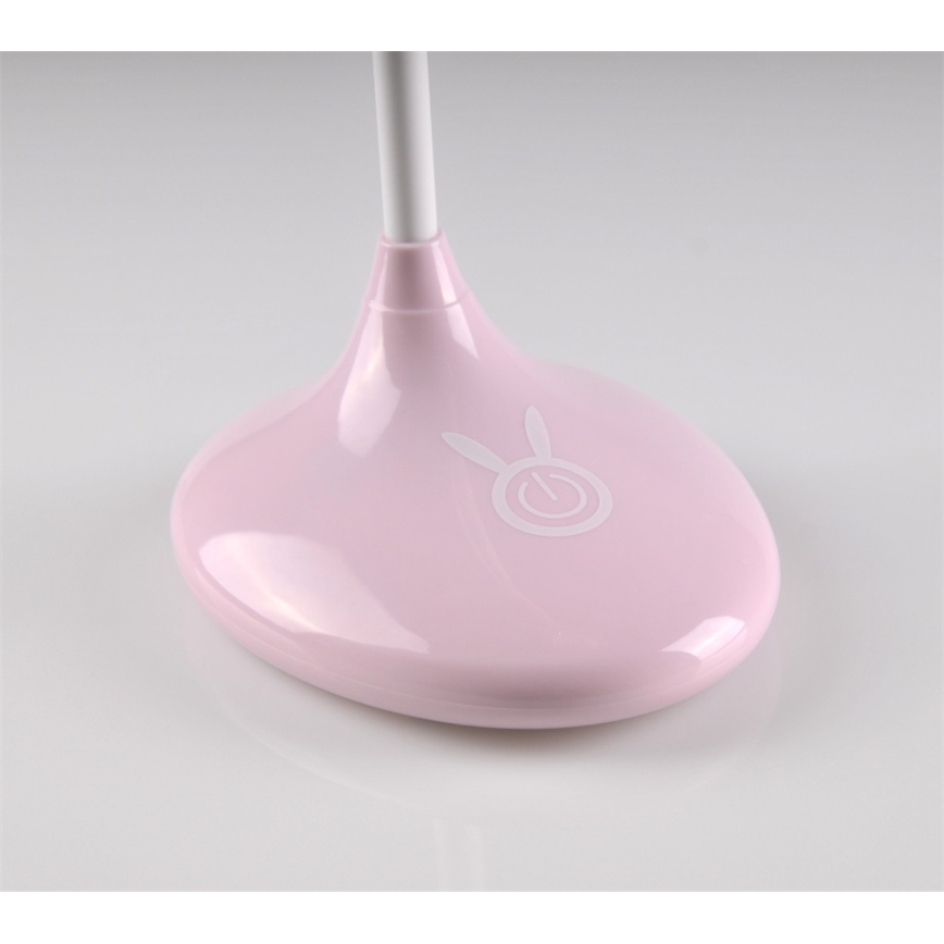 LED Kinder-Touch-Lampe RABBIT LED/0,4W/5V 3000/6500K rosa + USB