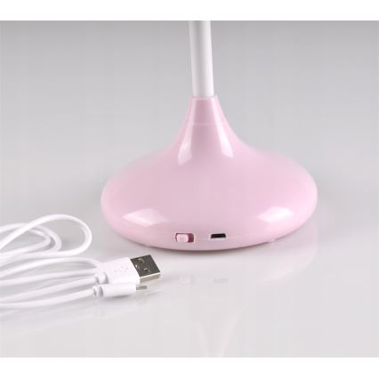 LED Kinder-Touch-Lampe RABBIT LED/0,4W/5V 3000/6500K rosa + USB