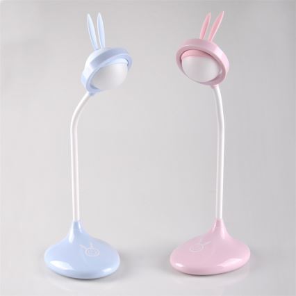 LED Kinder-Touch-Lampe RABBIT LED/0,4W/5V 3000/6500K rosa + USB