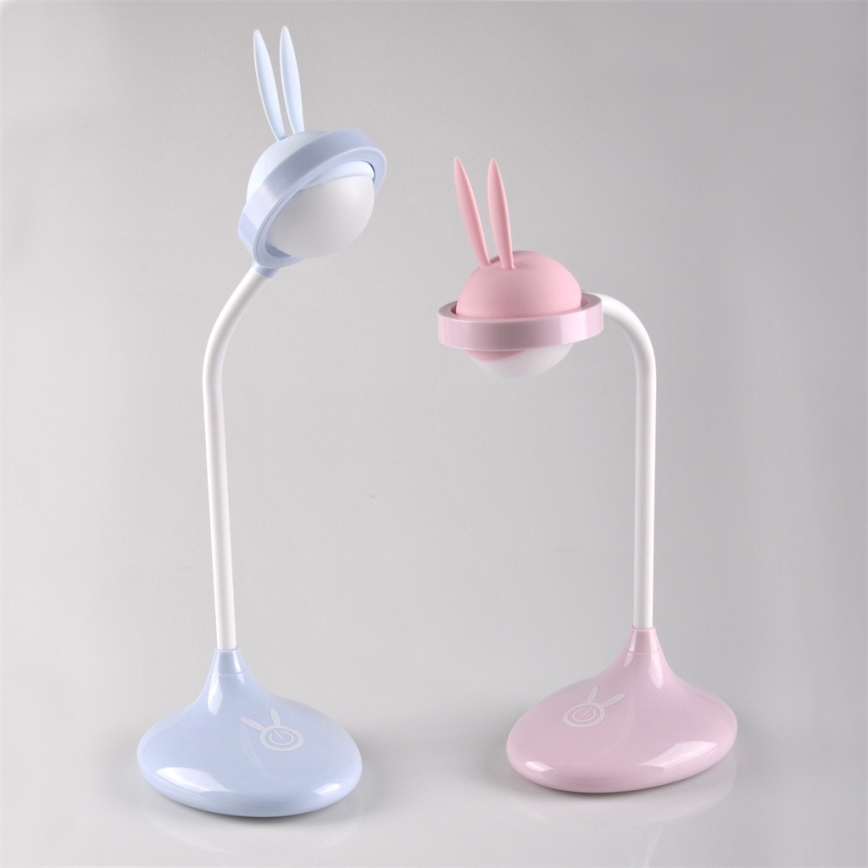 LED Kinder-Touch-Lampe RABBIT LED/0,4W/5V 3000/6500K rosa + USB