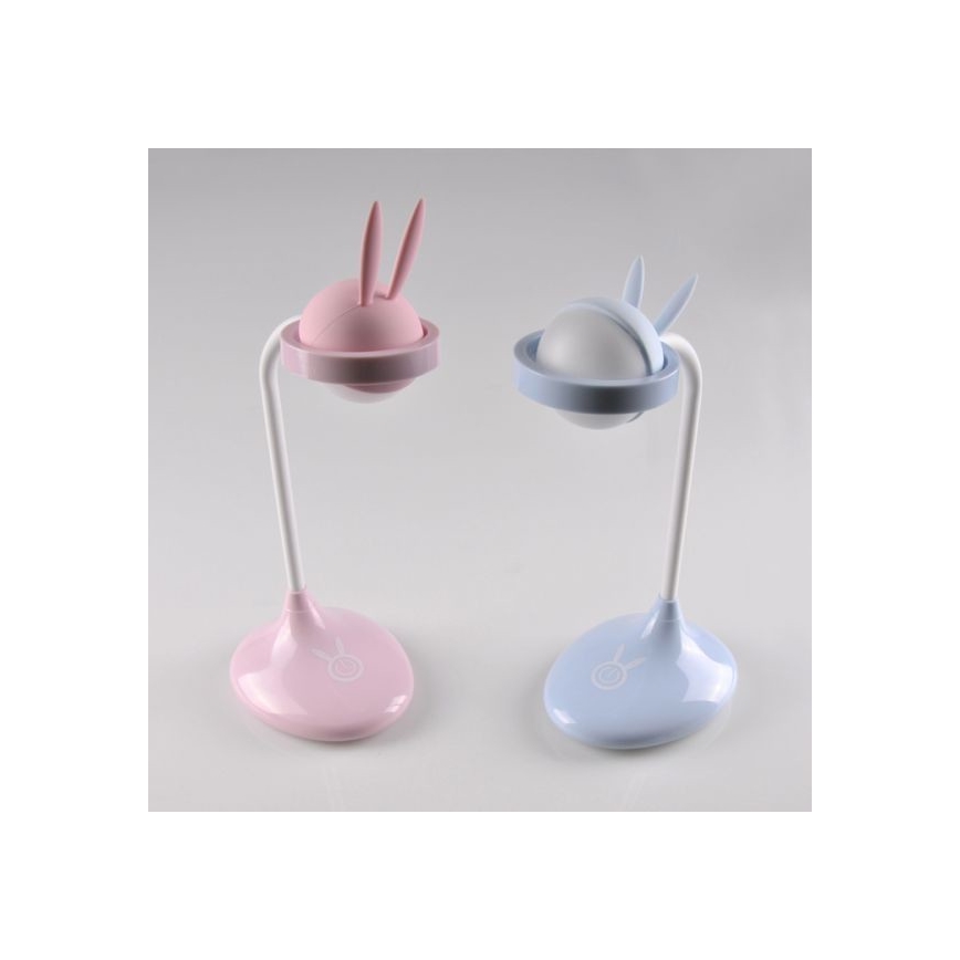 LED Kinder-Touch-Lampe RABBIT LED/0,4W/5V 3000/6500K rosa + USB