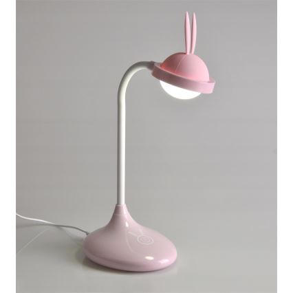 LED Kinder-Touch-Lampe RABBIT LED/0,4W/5V 3000/6500K rosa + USB