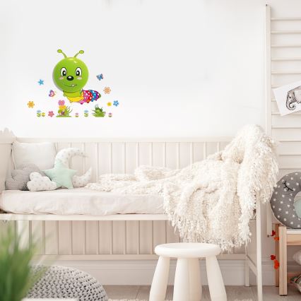 LED-Kinder-Touch-Licht WORM 1xLED/0,6W/3xAAA
