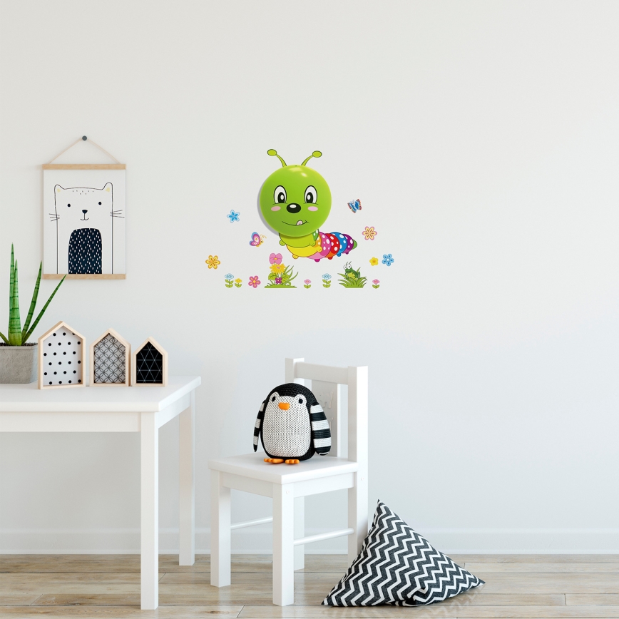 LED-Kinder-Touch-Licht WORM 1xLED/0,6W/3xAAA