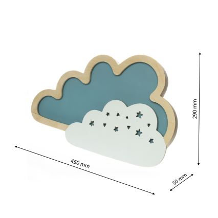 LED Kinder-Wandleuchte CLOUD LED/8W/230V